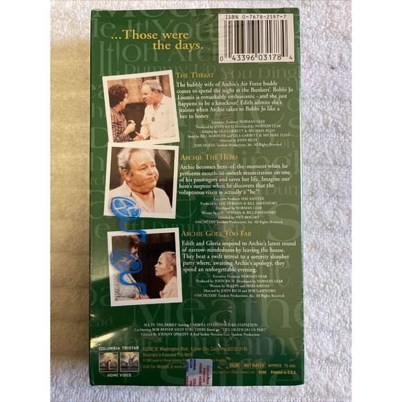 3 All in the Family VHS Lot Archie Bunker Carroll O’Connor - Picture 9 of 9